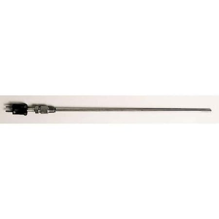 Digi-Sense Temp Probe, Type J, 6" L, 1/8" Dia, Fg,  90446-34